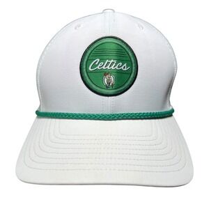 '47 Brand Boston Celtics Hat Mens OSFA White Green Mesh Rope Snapback Cap